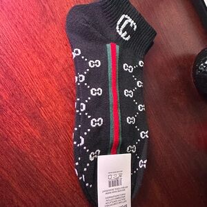 Stylish Black Patterned Socks set two Pair